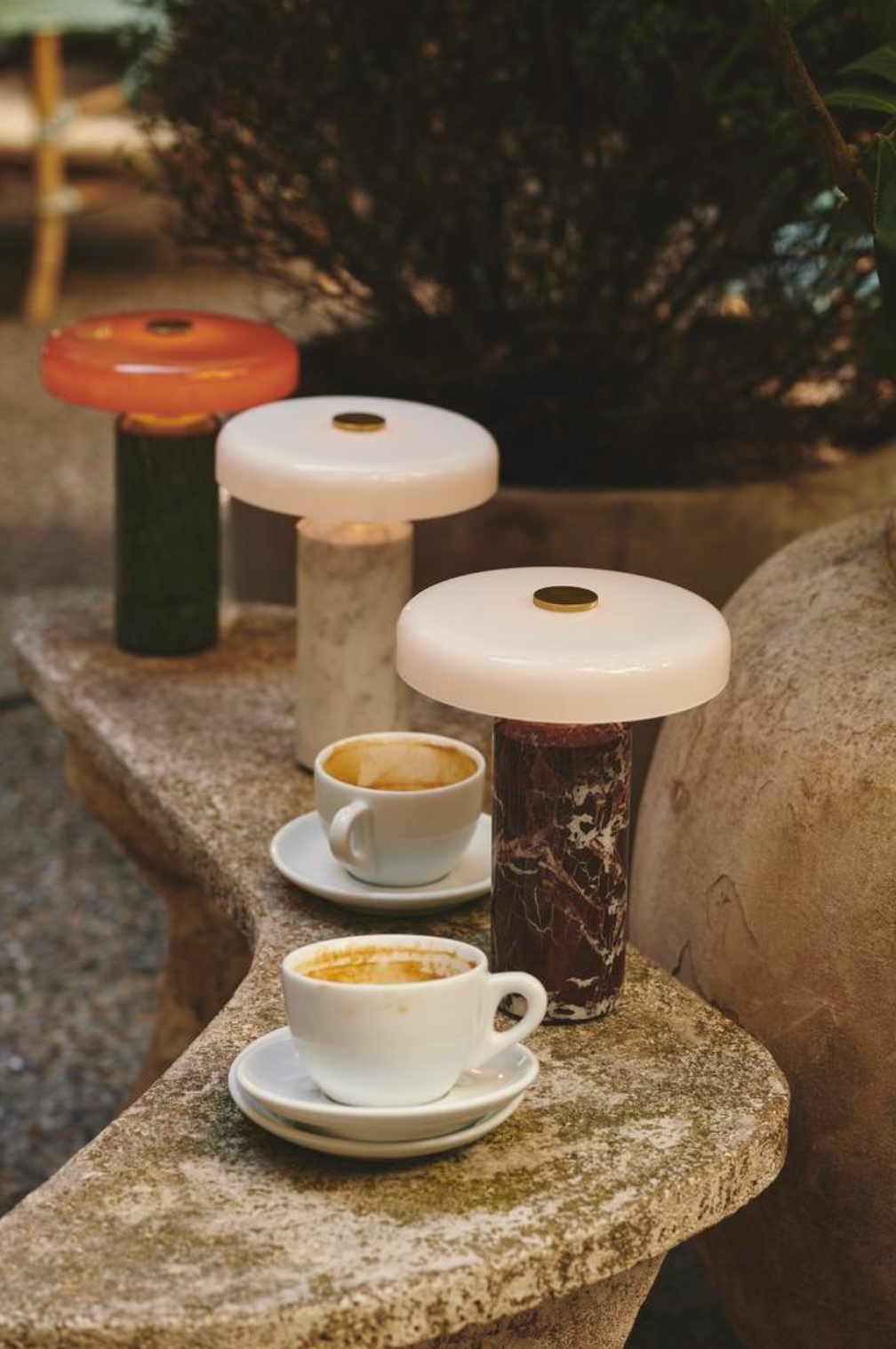 Lamp Trip - Burgundy marble | Opal glossy shade