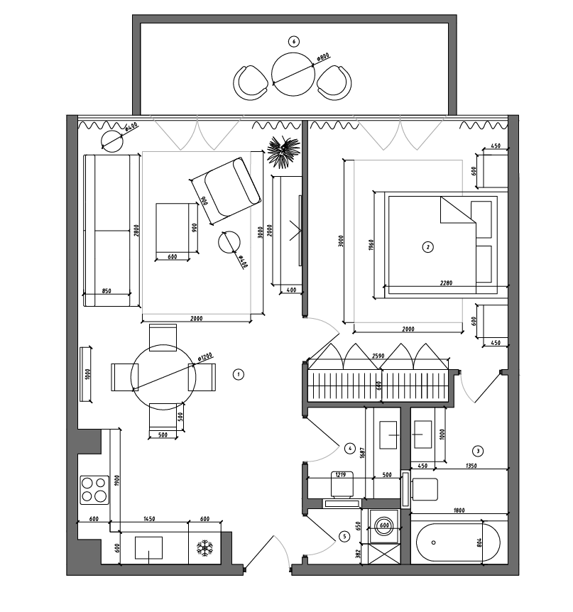 FORMA 01 - 1 bedroom