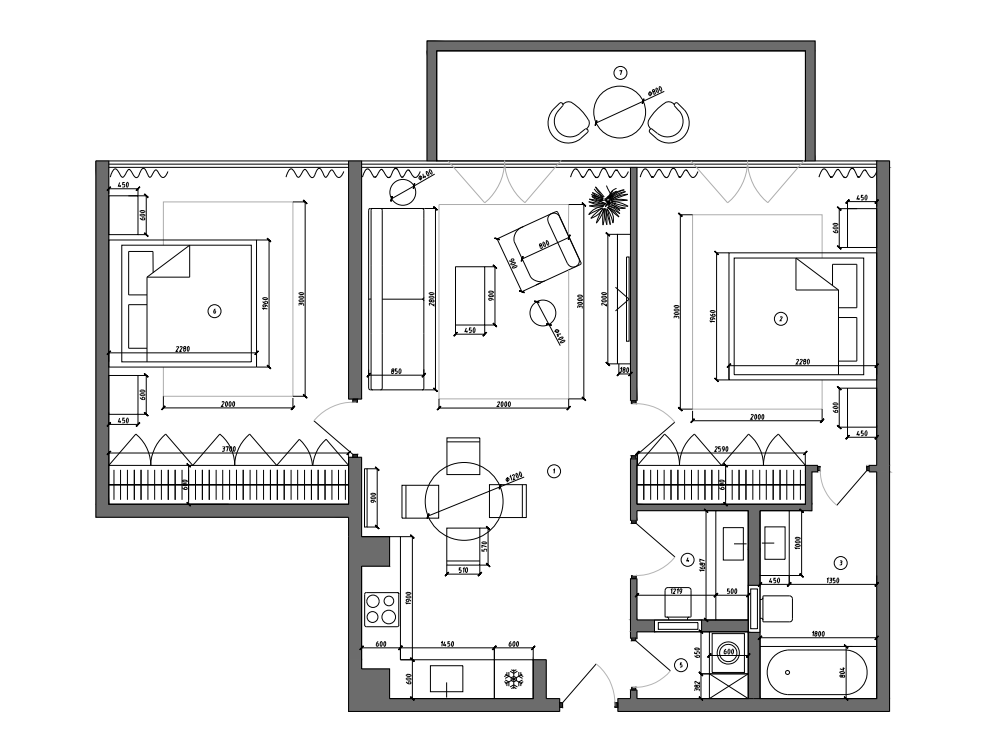 FORMA 01 - 2 bedroom
