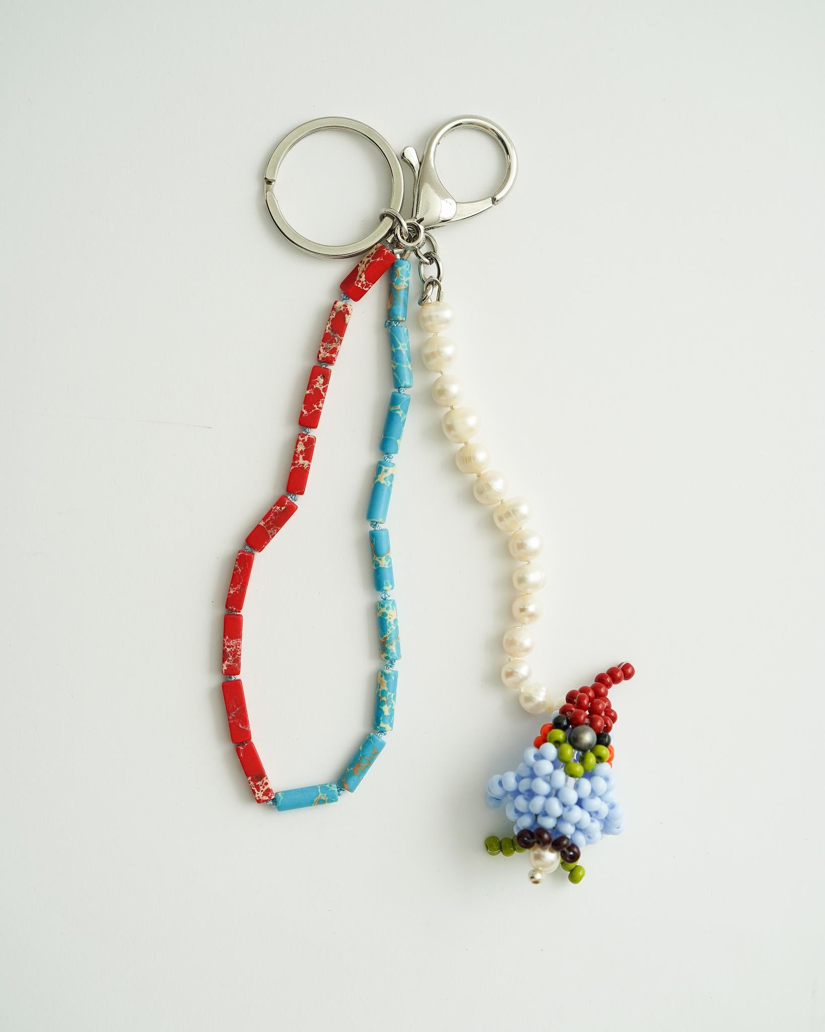 Mikita Kunitsky - Chrysoprase Bird Key-Ring