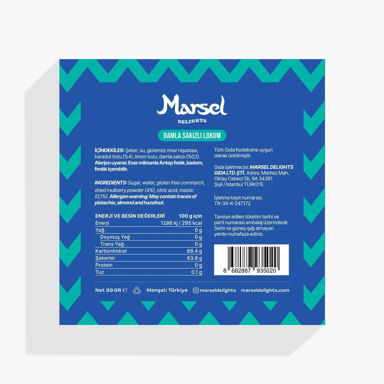 Marsel artisan lokum - Mastic with mulberry