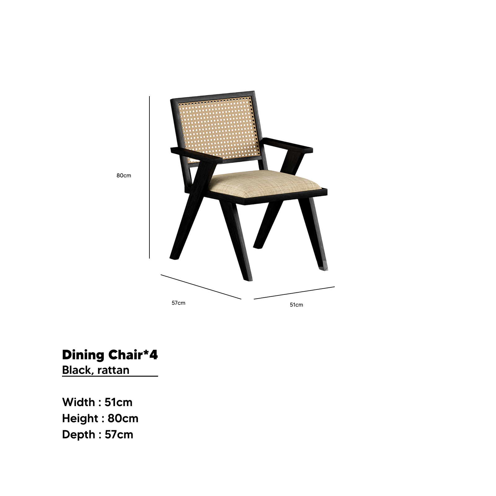 Dinning chair CANNETE