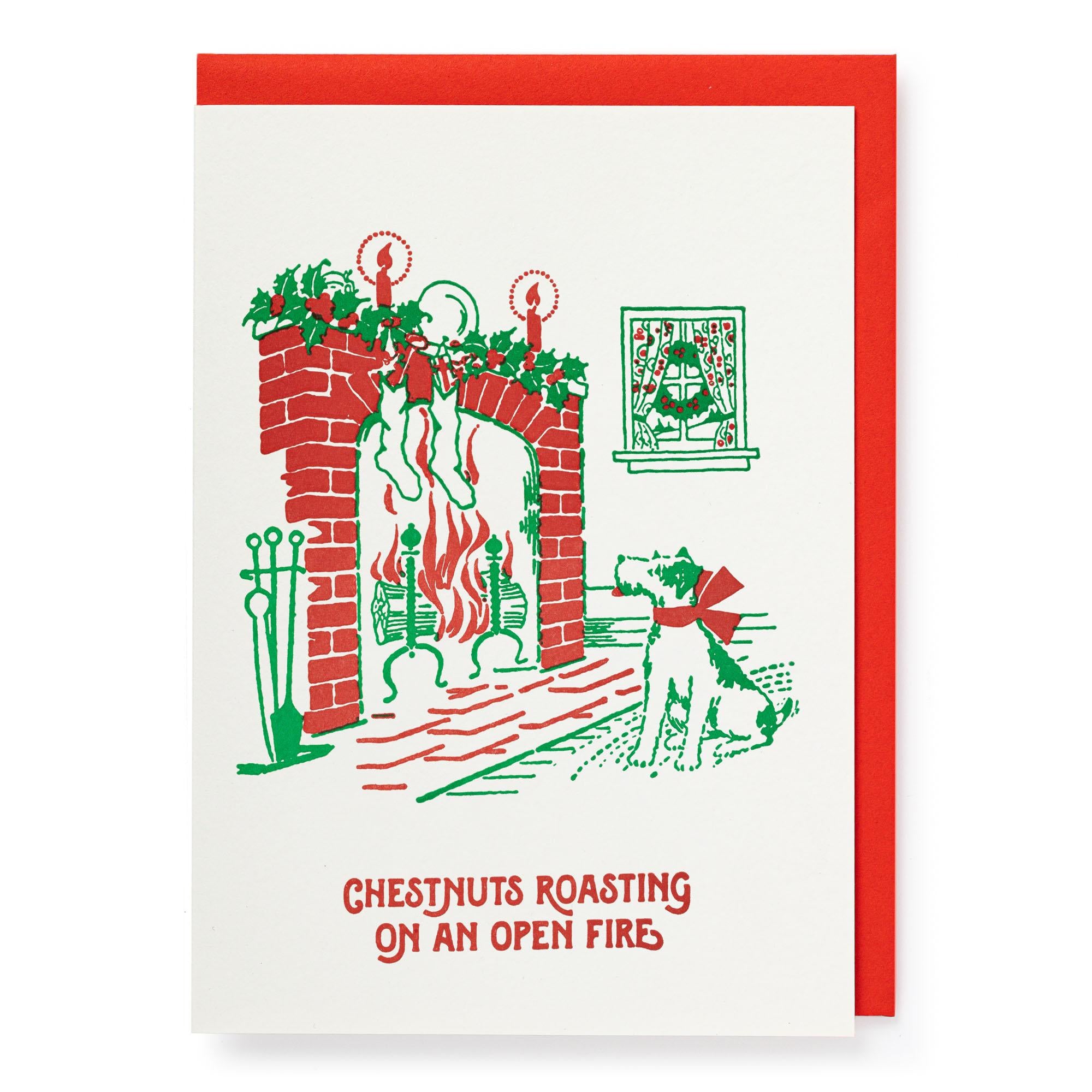 Postcard - Chestnuts Roasting