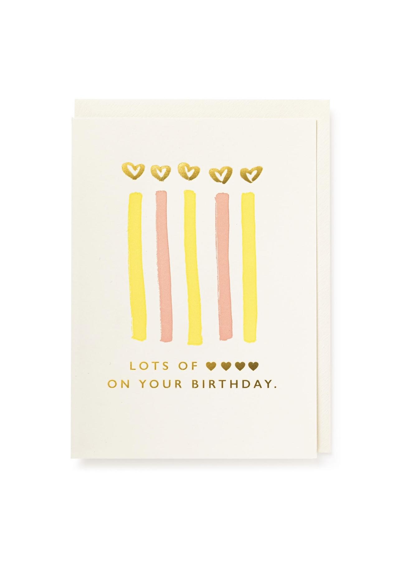 Postcard - Lots of Love on Your Birthday