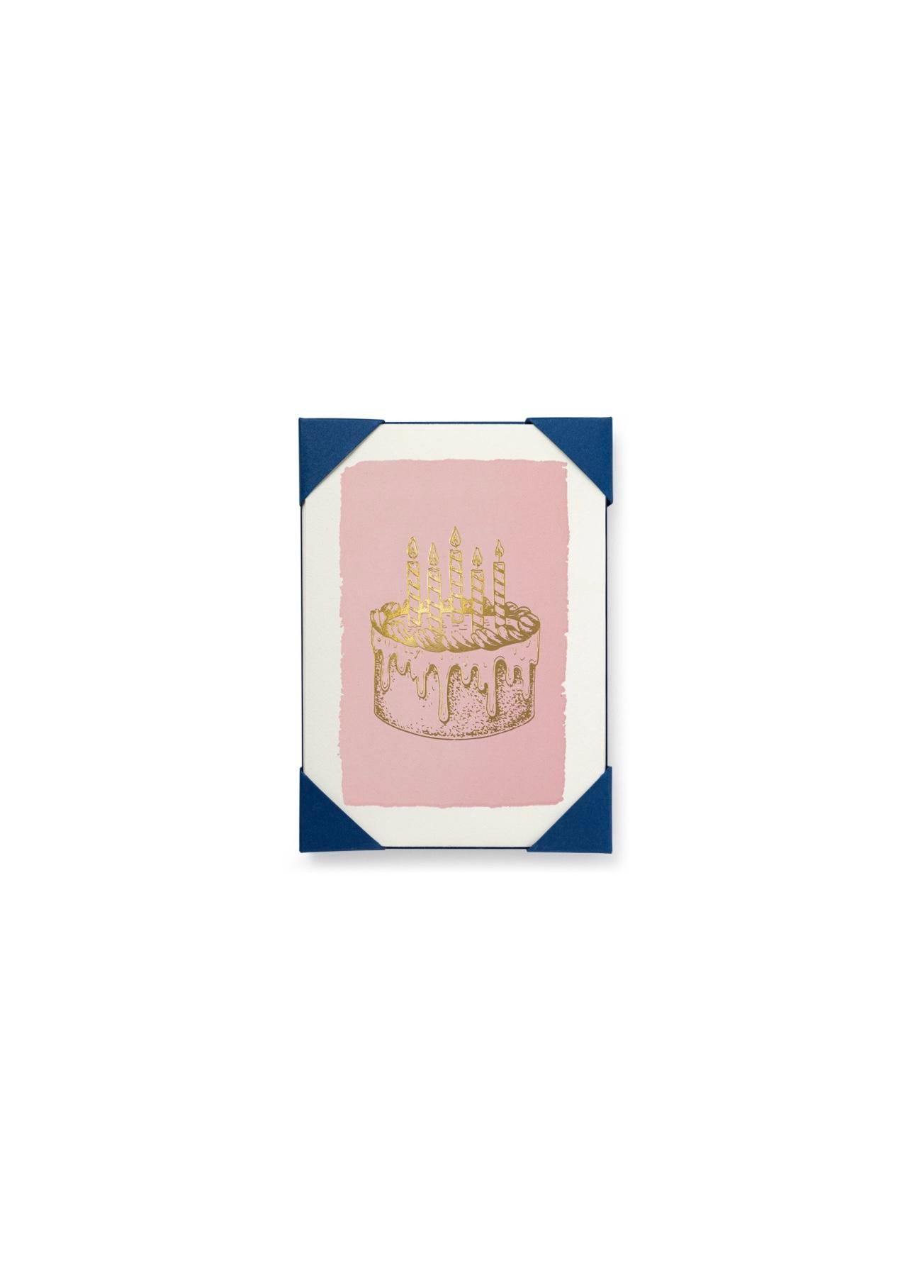 Postcard Mini Pack (5 pcs)  - Gold Cake