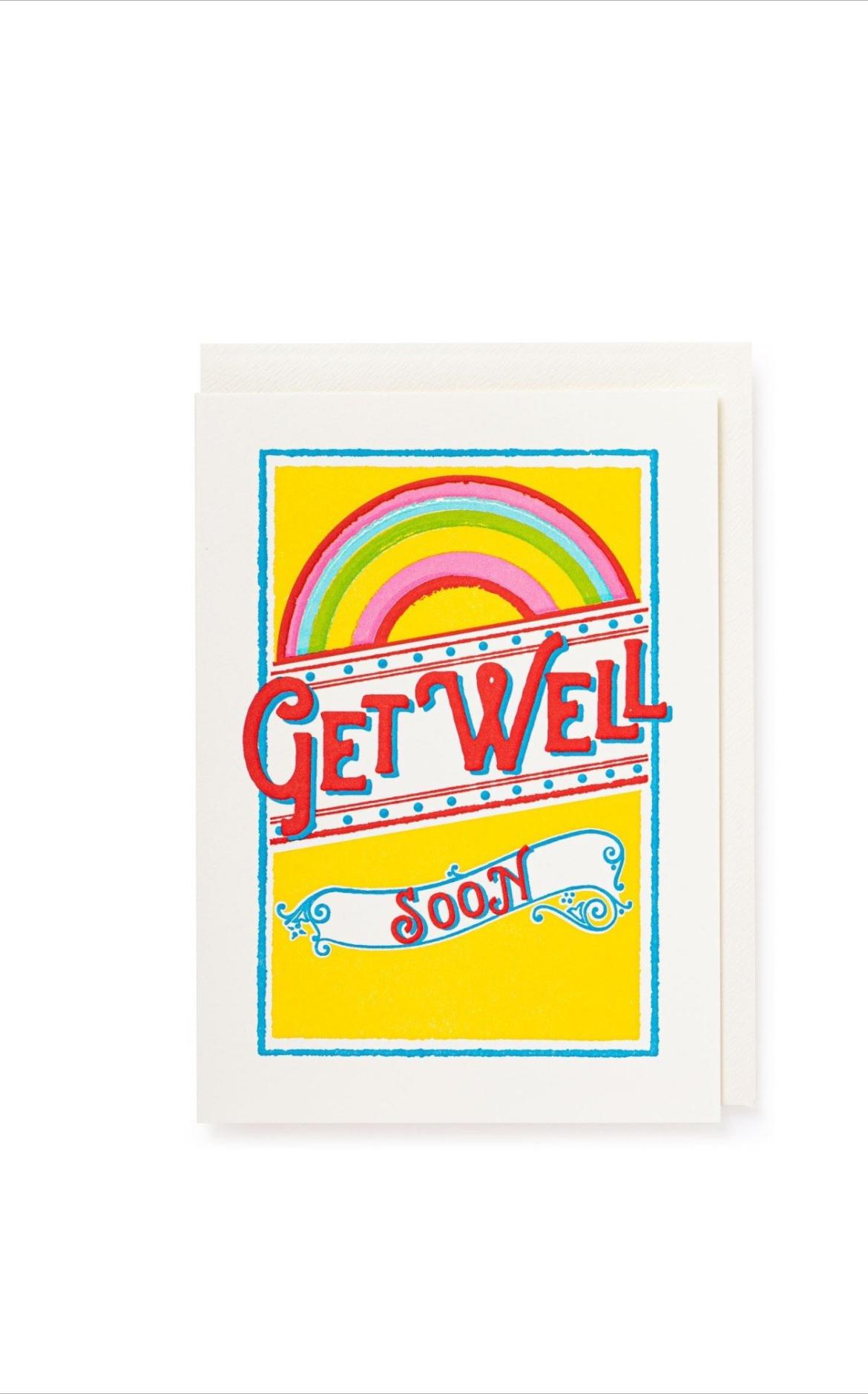 Postcard - Get Well rainbow