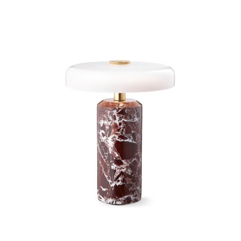 Lamp Trip - Burgundy marble | Opal glossy shade