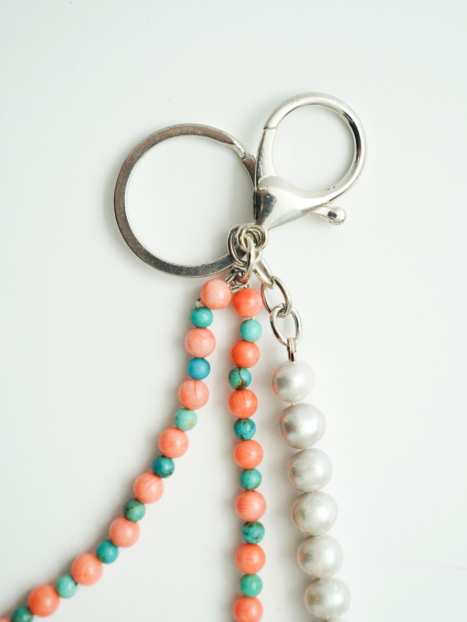 Mikita Kunitsky - Orange&Green stoned Key-Ring