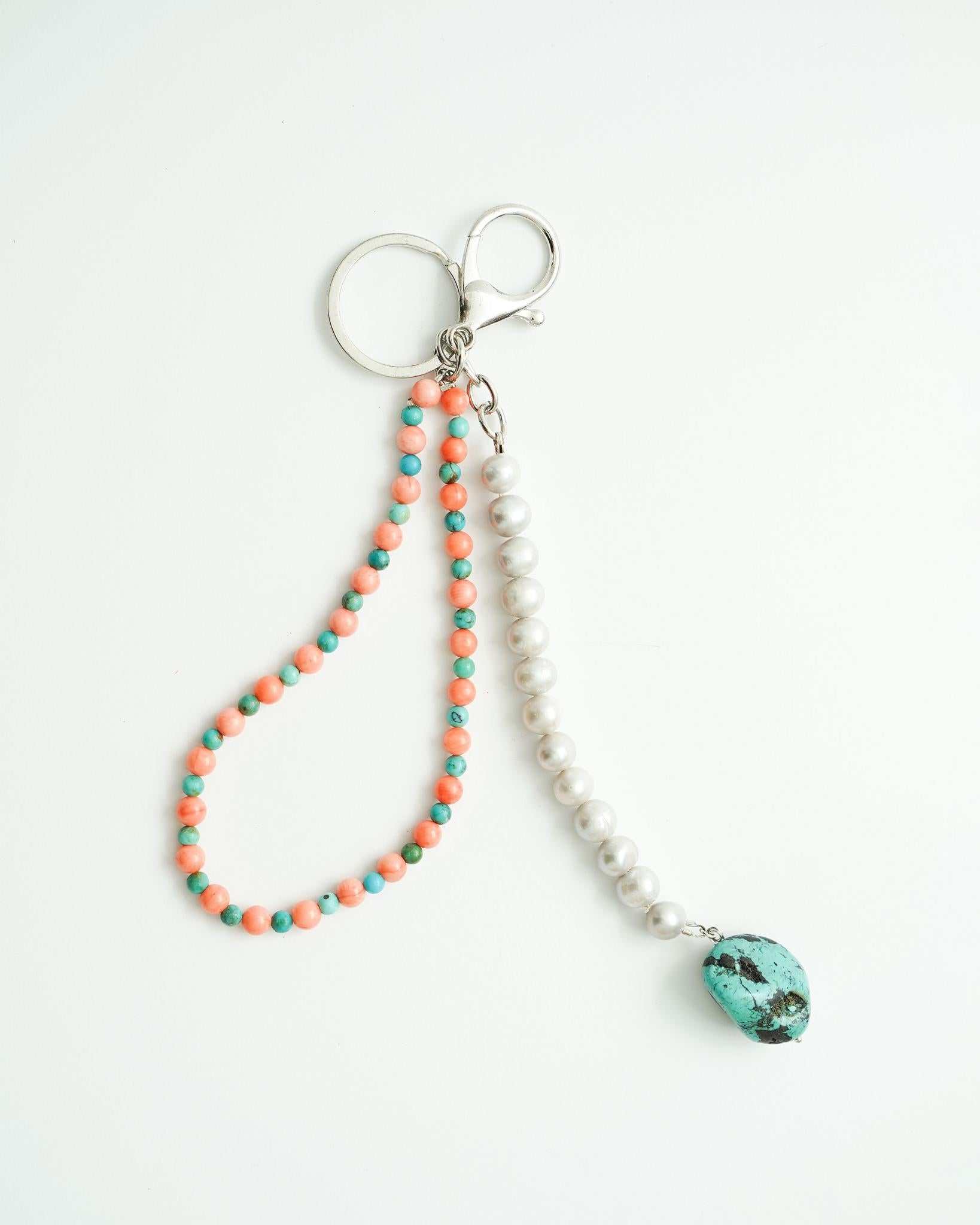 Mikita Kunitsky - Orange&Green stoned Key-Ring