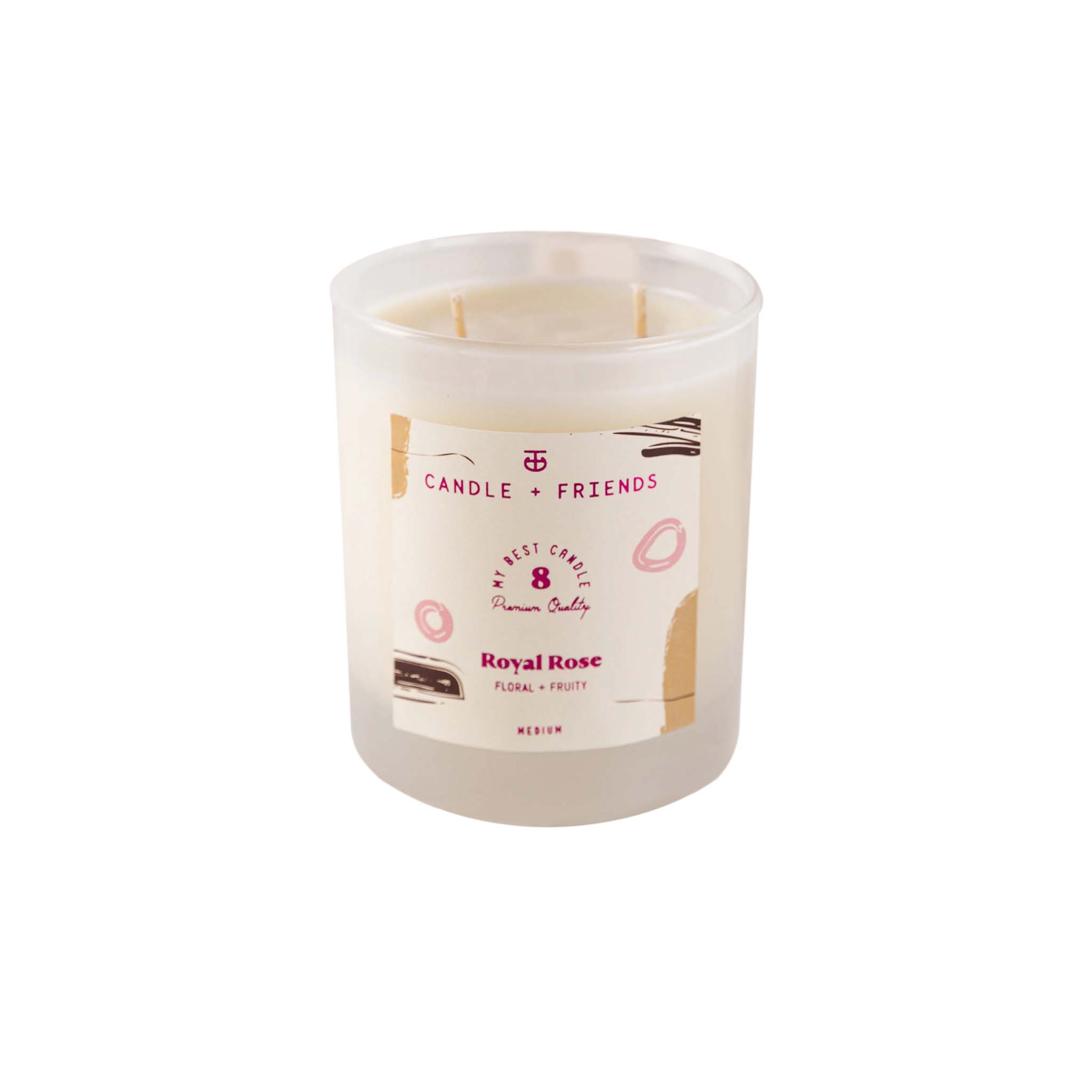 Candle+Friends - No.8 Royal Rose Medium