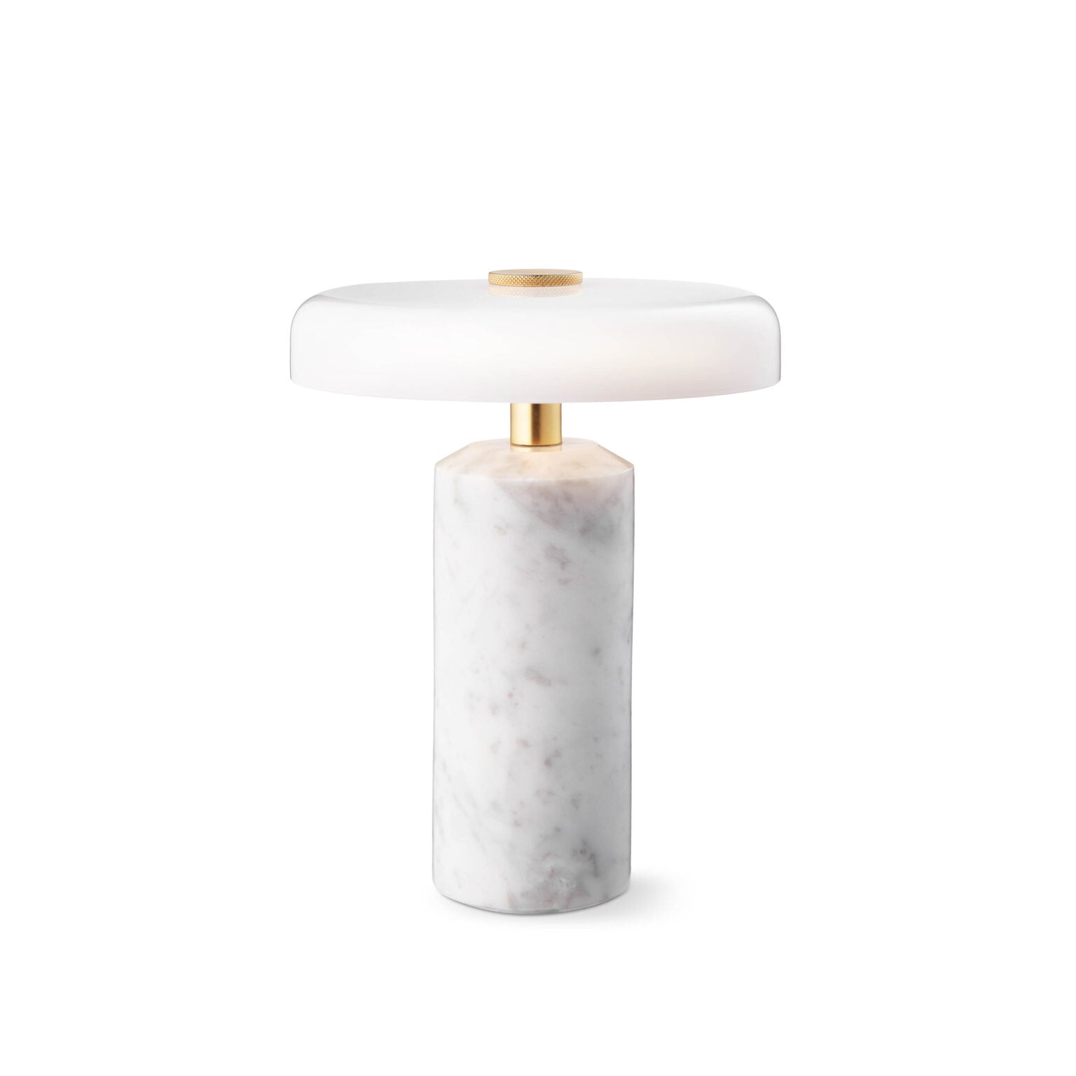 Lamp Trip - Carrara marble | Opal glossy shade