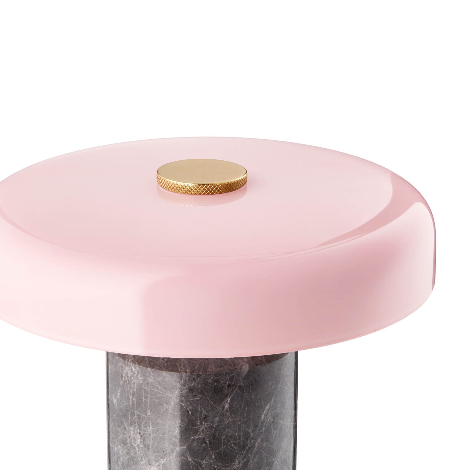 Lamp Trip - Silver marble | Rose glossy shade